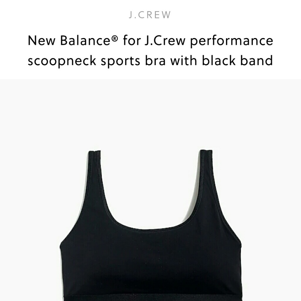 NEW j.crew x New balance Sports bra XS